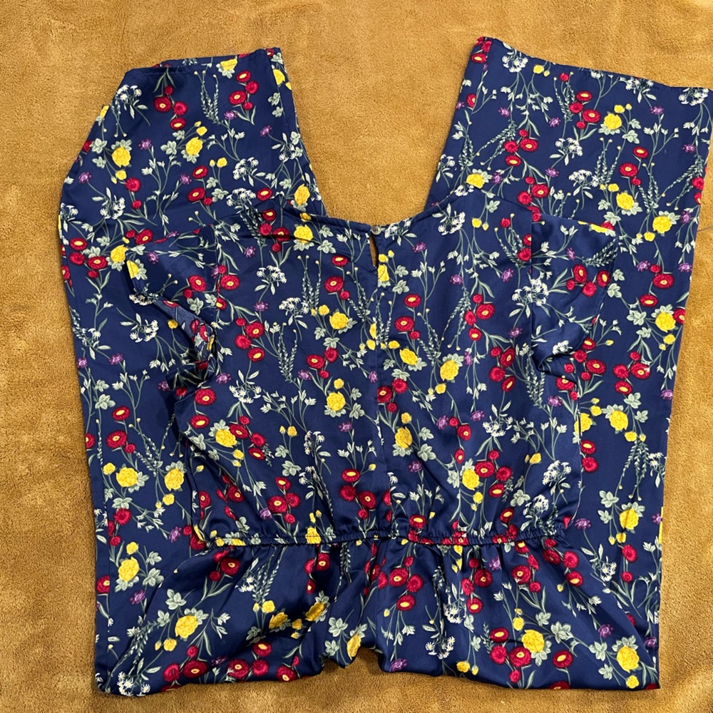Girls floral romper